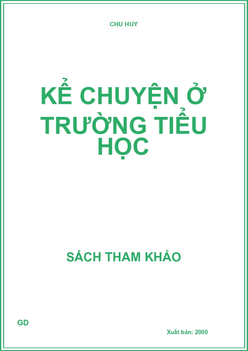 Kể chuyện ở trường tiểu học