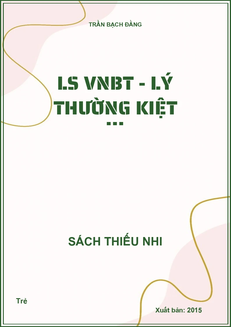 LS VNBT - Lý Thường kiệt …
