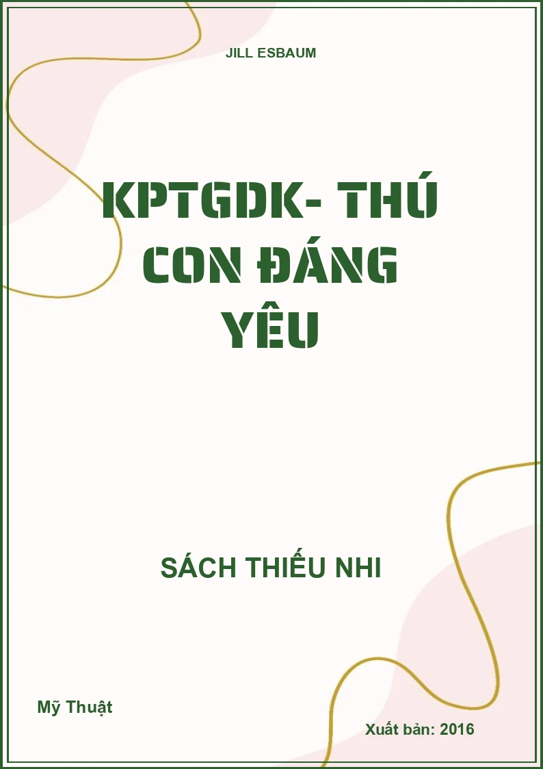 KPTGDK- Thú con đáng yêu