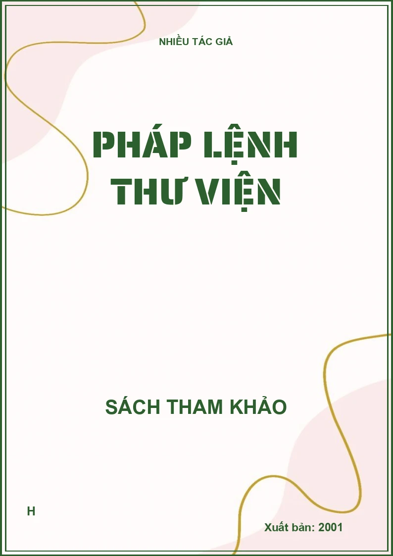 Pháp lệnh thư viện