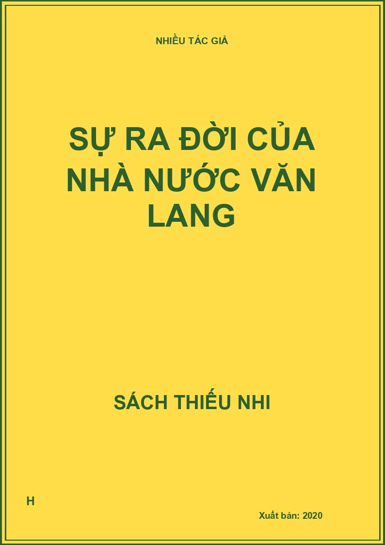 Sự ra đời của nhà nước Văn Lang