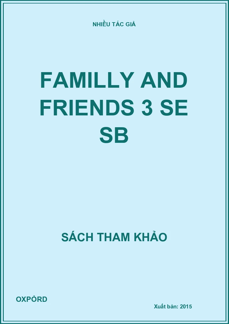 Familly and Friends 3 SE SB