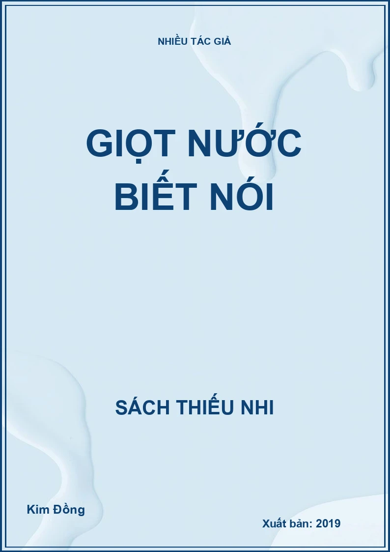 Giọt nước biết nói