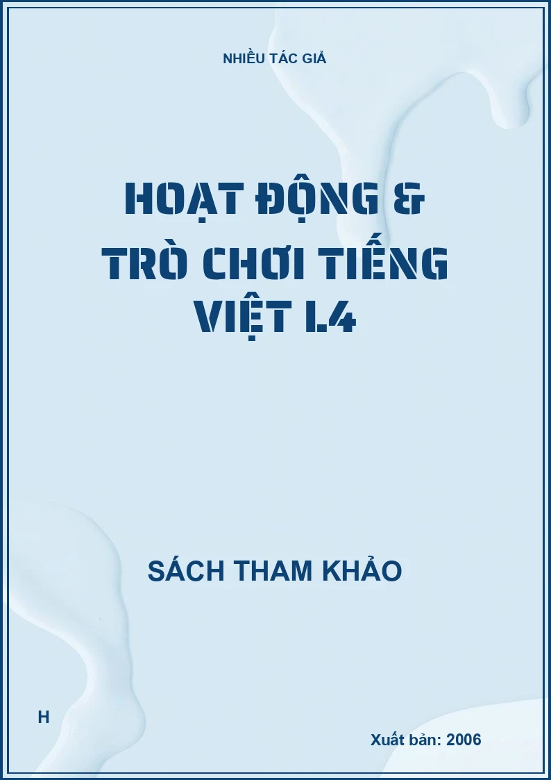 Hoạt động & trò chơi tiếng Việt L4