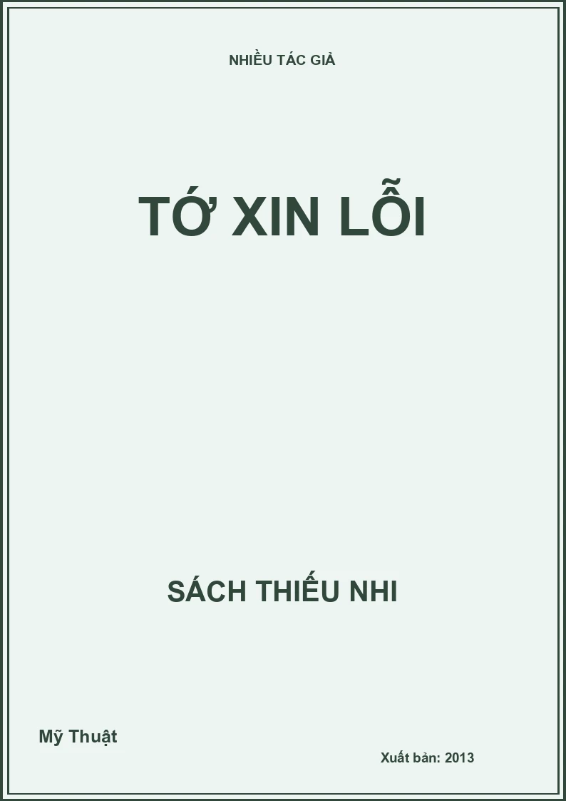 Tớ xin lỗi