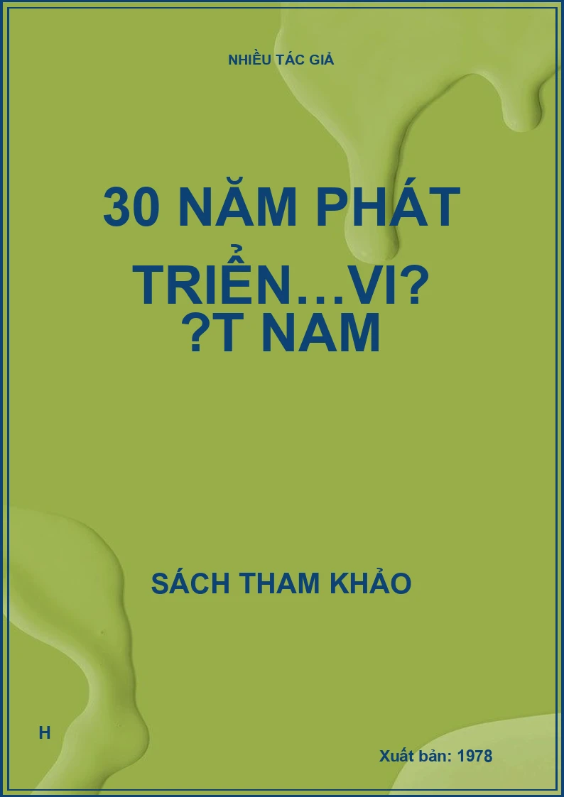 30 năm phát triển…Việt Nam