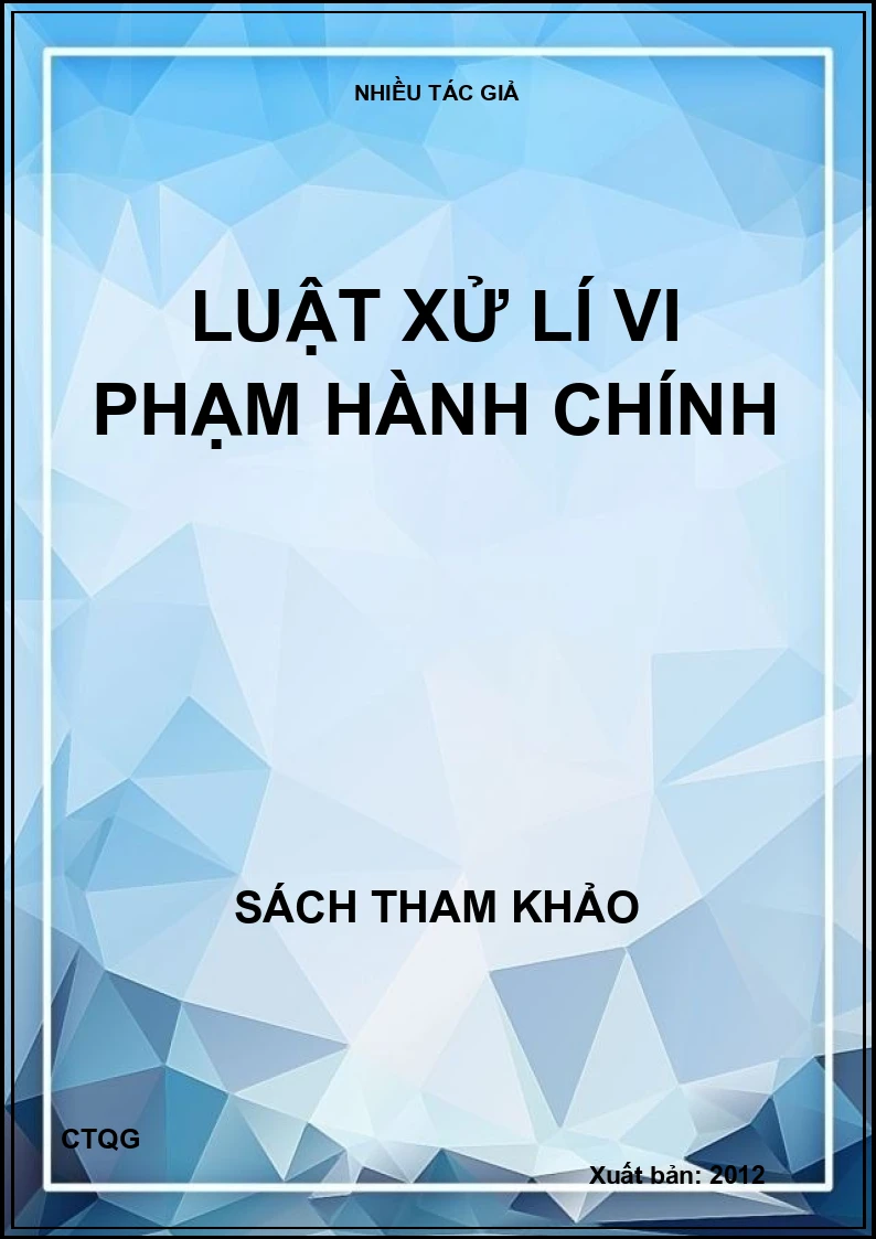 Luật xử lí vi phạm hành chính
