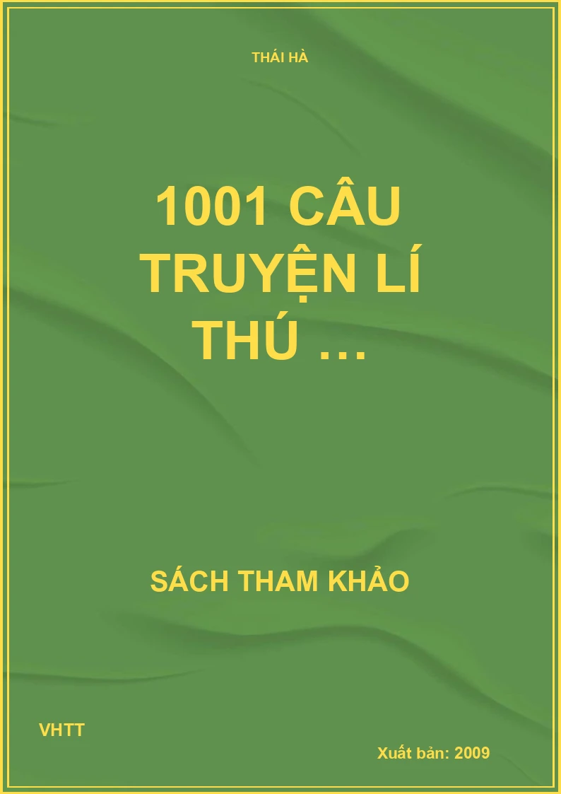 1001 câu truyện lí thú …