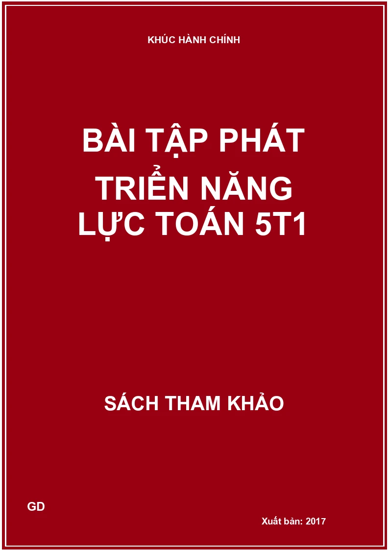 Bài tập phát triển năng lực Toán 5t1