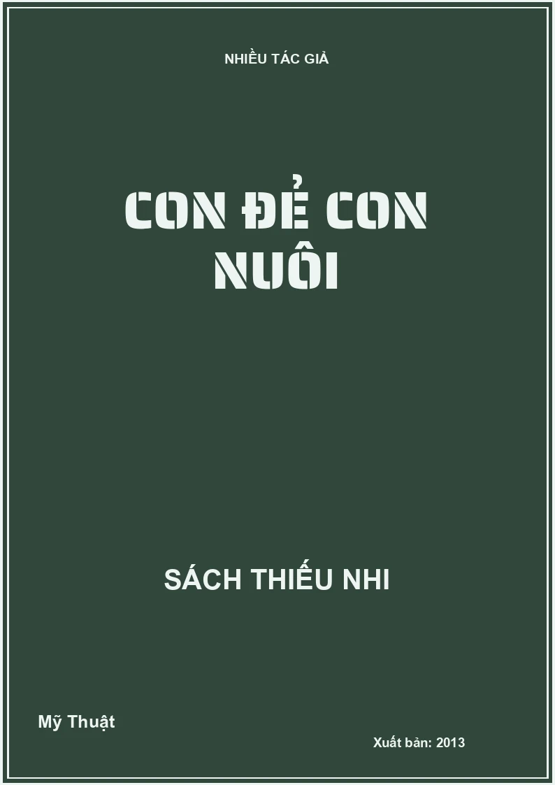 Con đẻ con nuôi