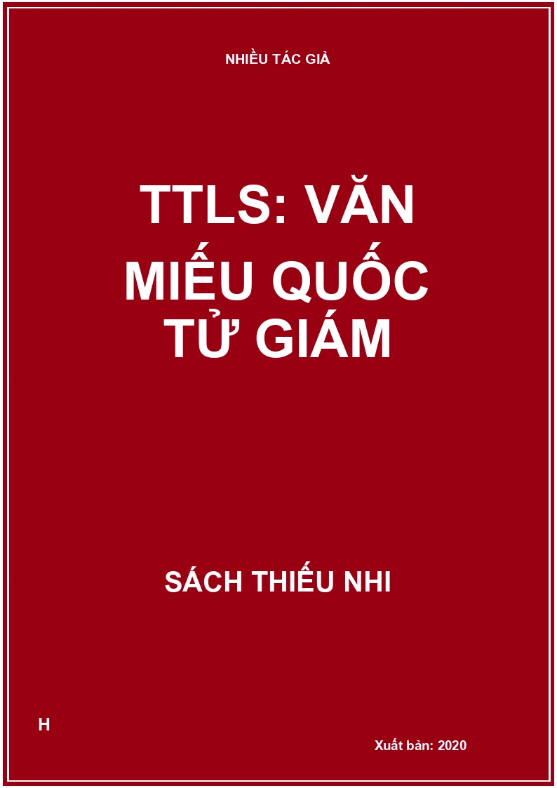 TTLS: Văn miếu Quốc Tử Giám