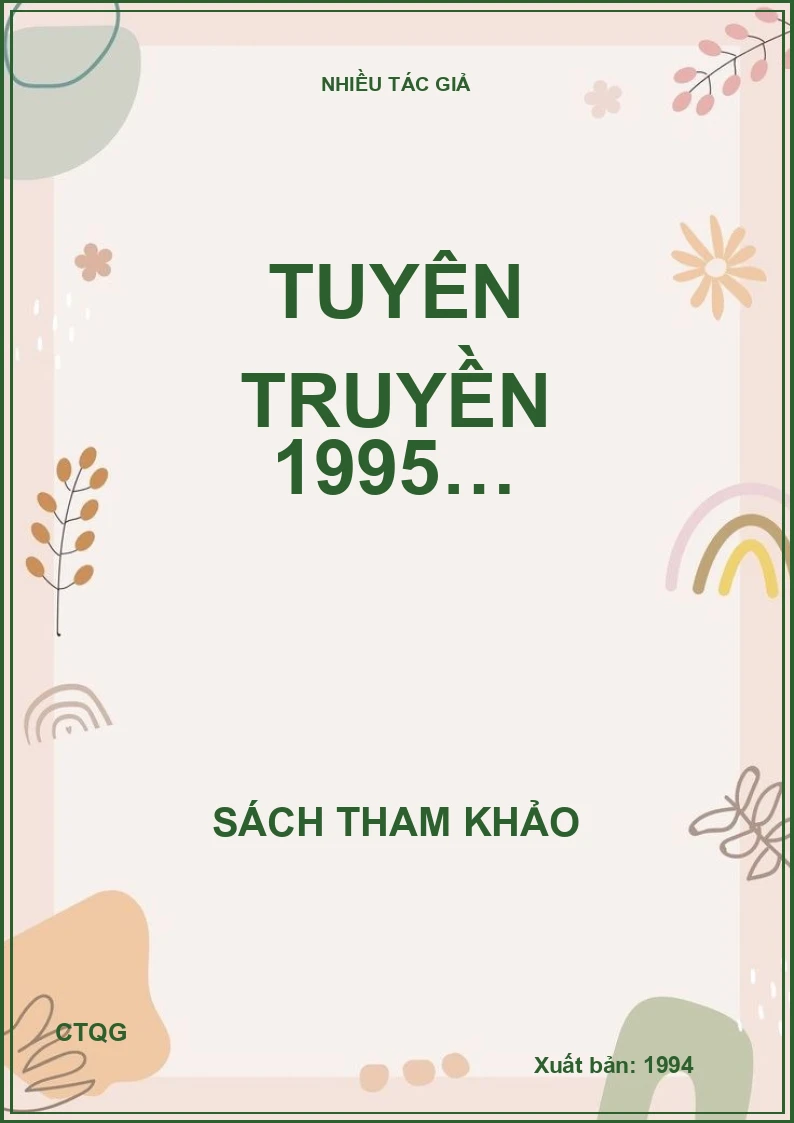 Tuyên truyền 1995…