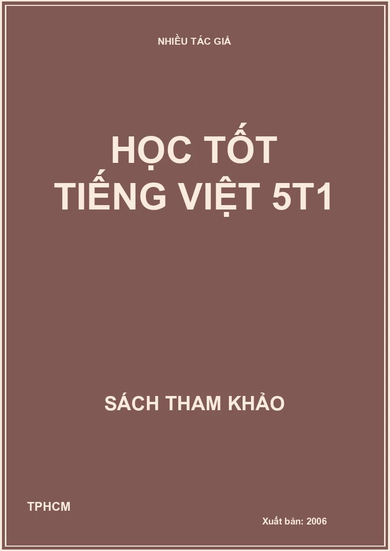 Học tốt tiếng Việt 5t1