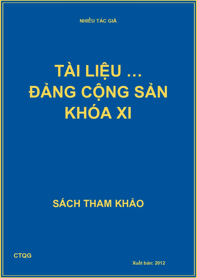 Tài liệu … Đảng Cộng Sản khóa XI