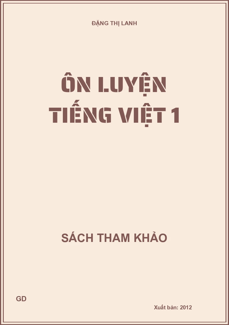 Ôn luyện Tiếng Việt 1