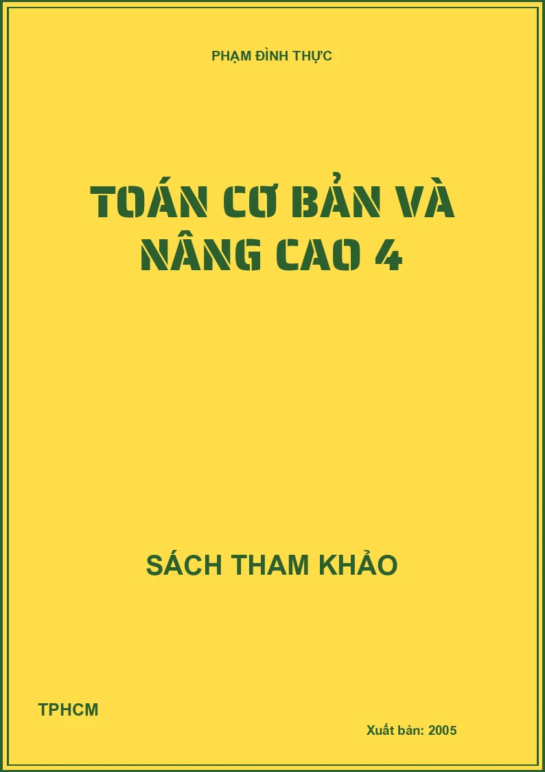 Toán cơ bản và nâng cao 4