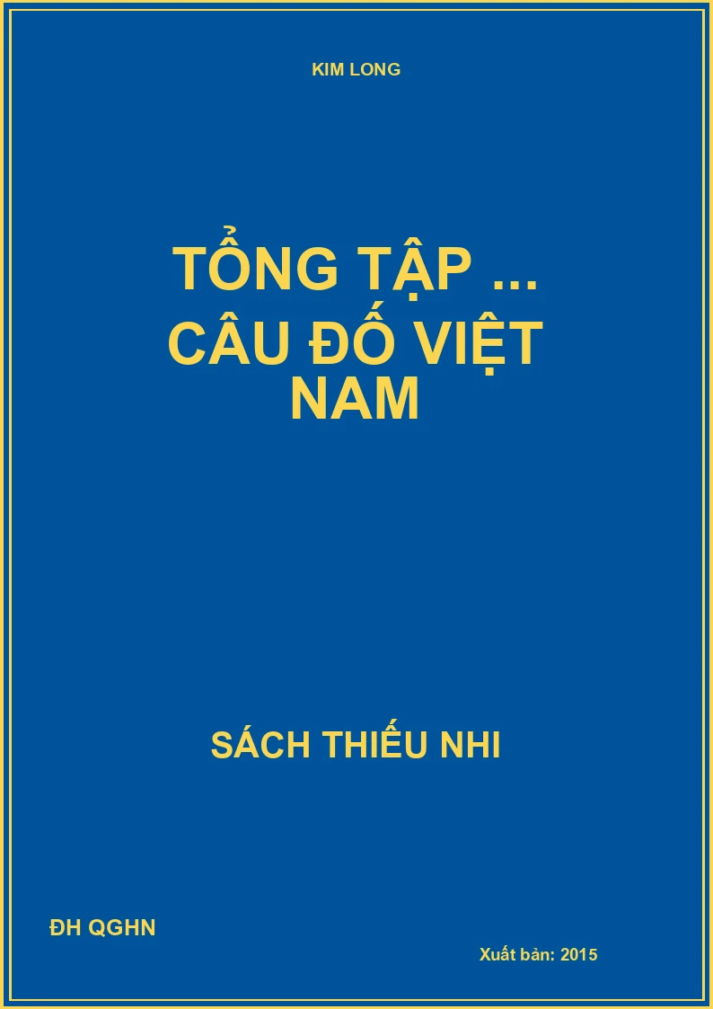 Tổng tập ... câu đố Việt Nam