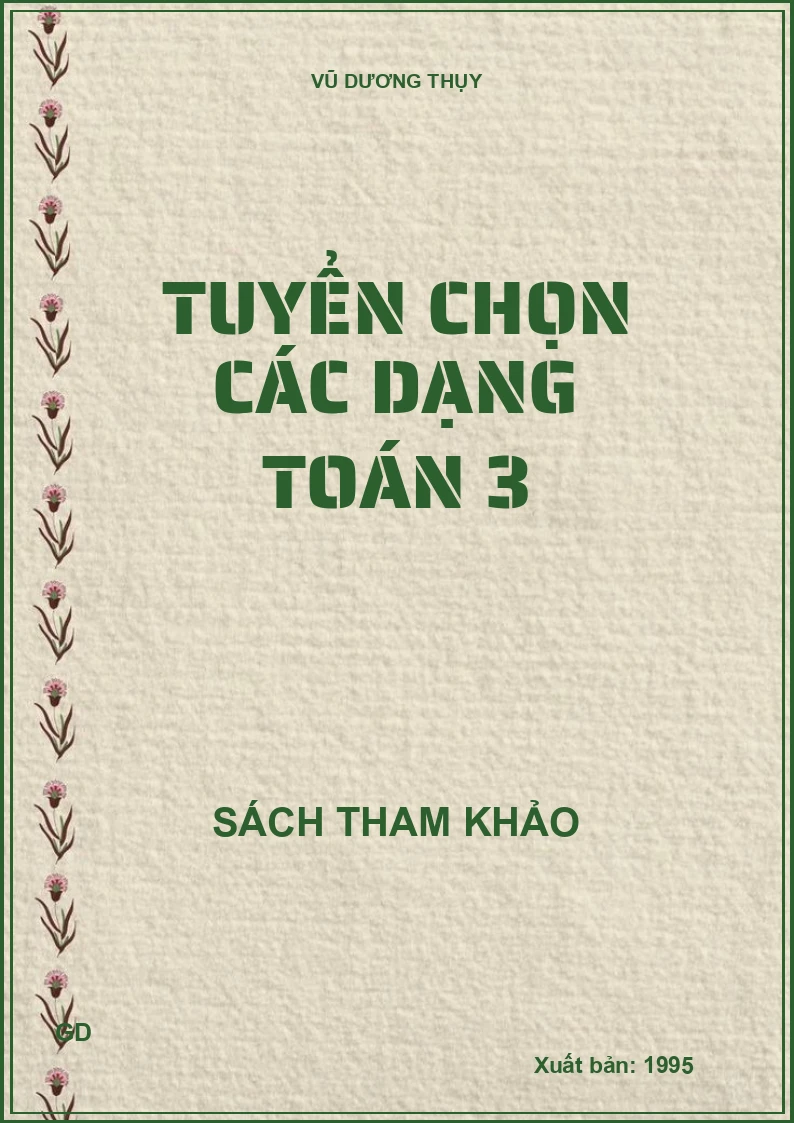 Tuyển chọn các dạng Toán 3