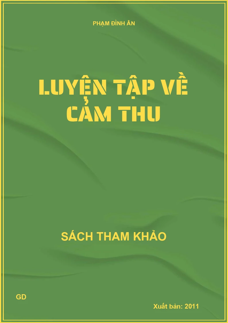 Luyện tập về cảm thu