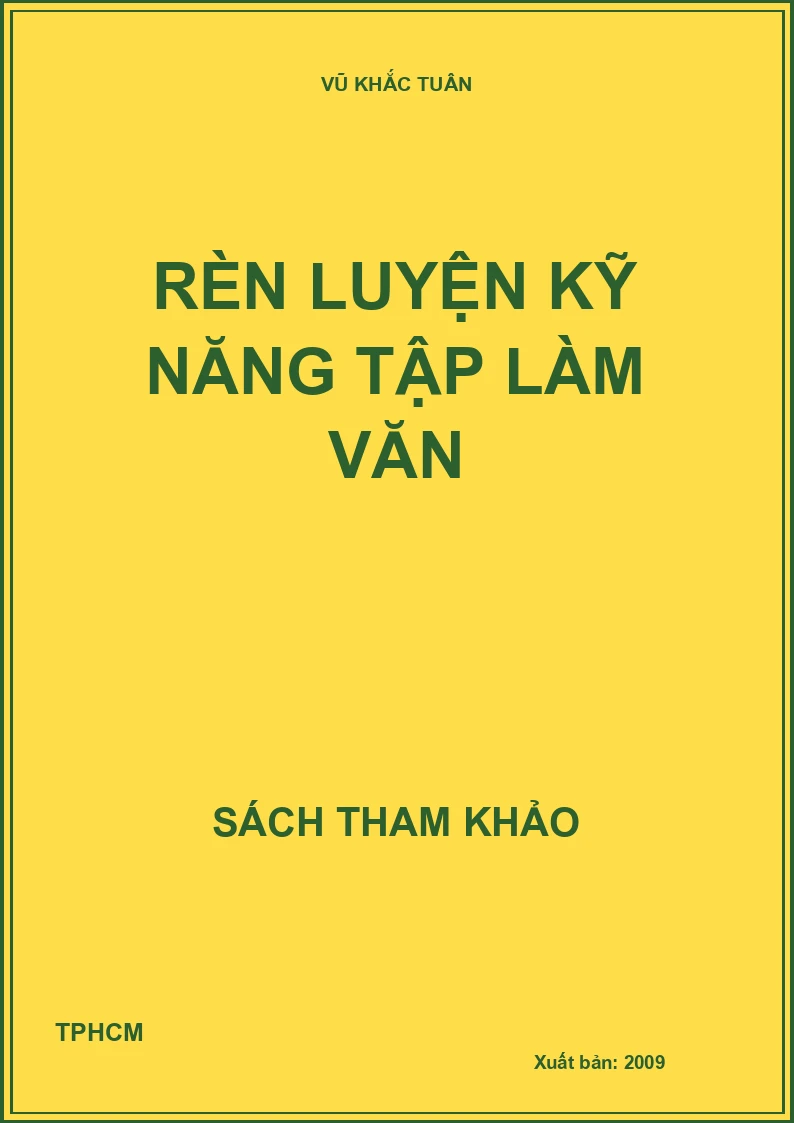 Rèn luyện kỹ năng tập làm văn