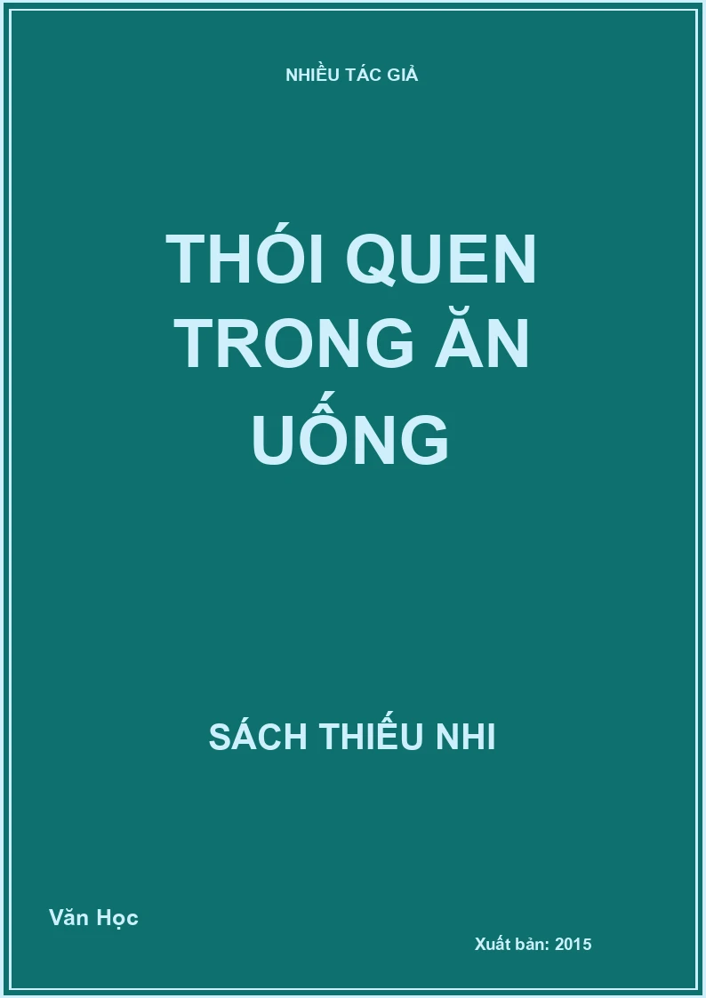 Thói quen trong ăn uống