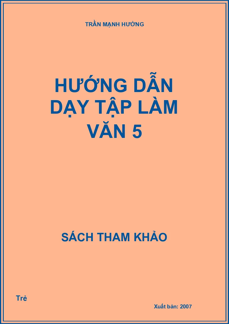 Hướng dẫn dạy tập làm văn 5