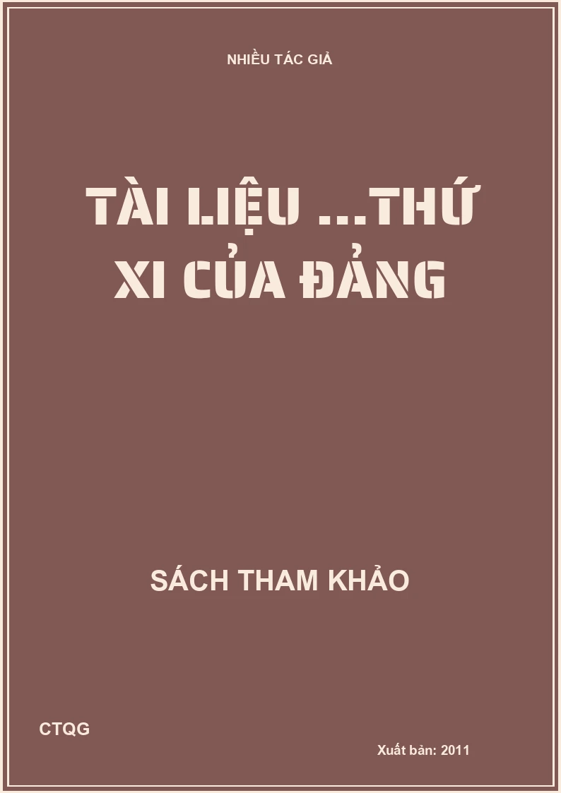 Tài liệu …thứ XI của Đảng