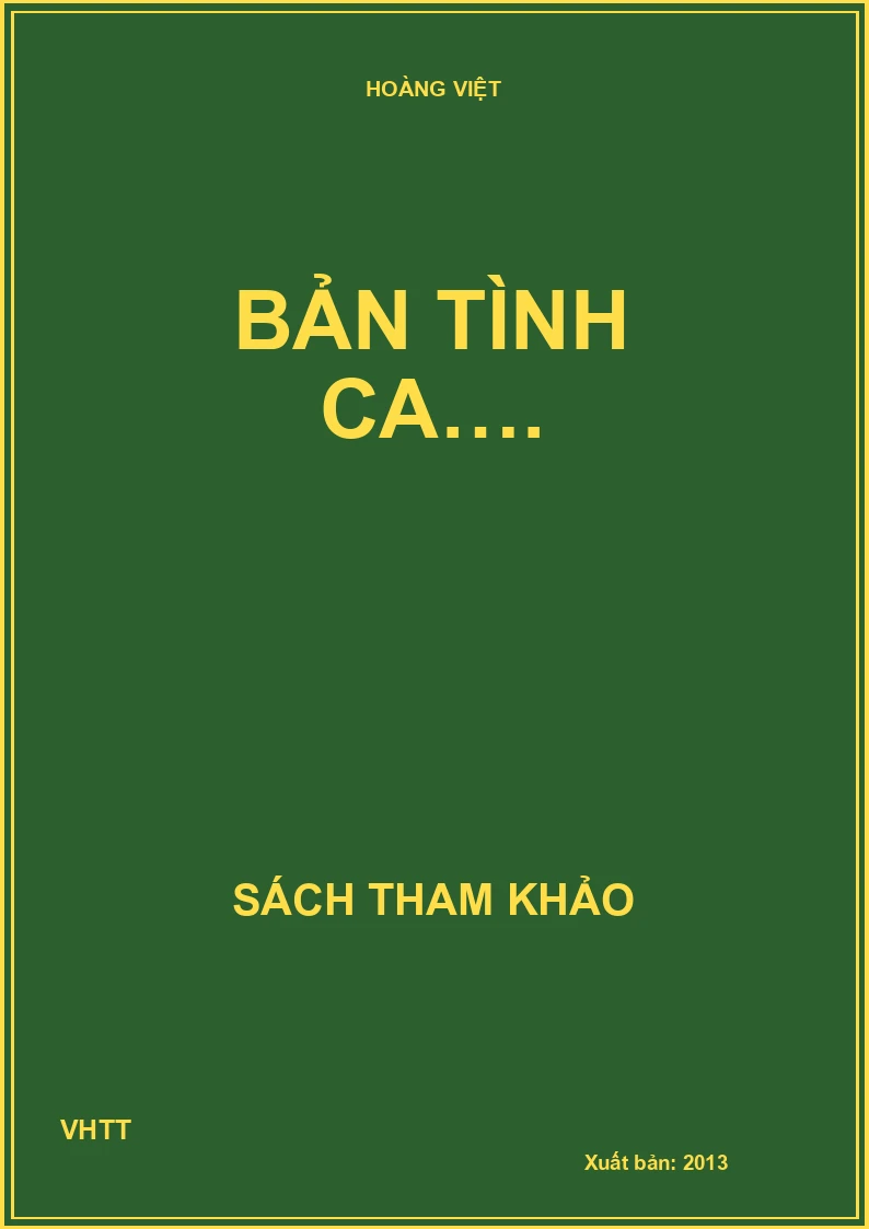 Bản tình ca….