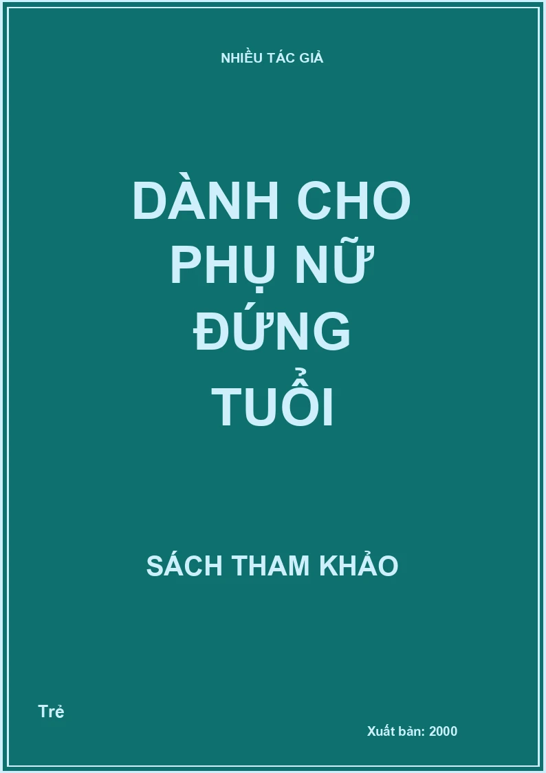 Dành cho phụ nữ đứng tuổi