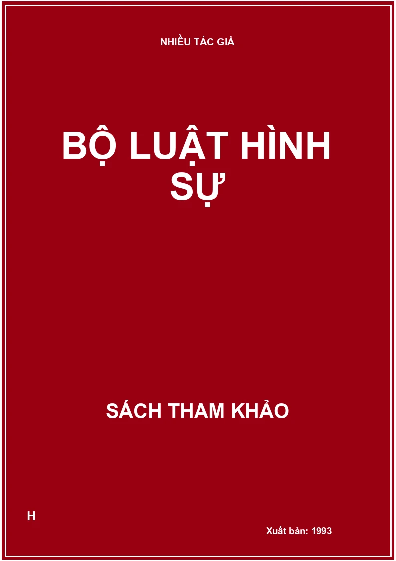 Bộ luật hình sự