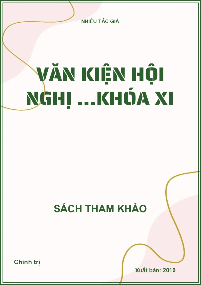 Văn kiện hội nghị …Khóa XI