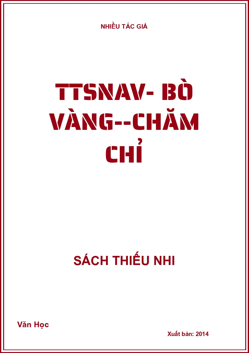 TTSNAV- Bò vàng--chăm chỉ