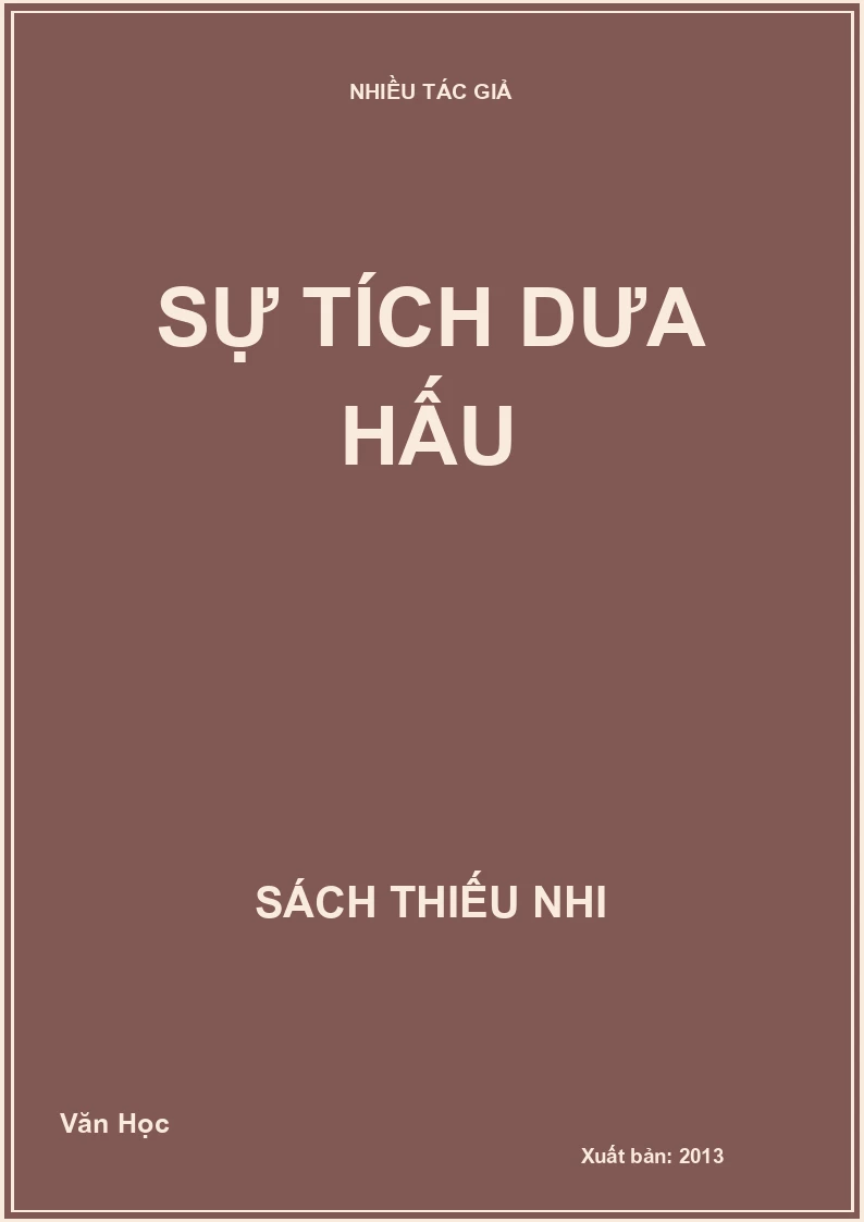 Sự tích dưa hấu