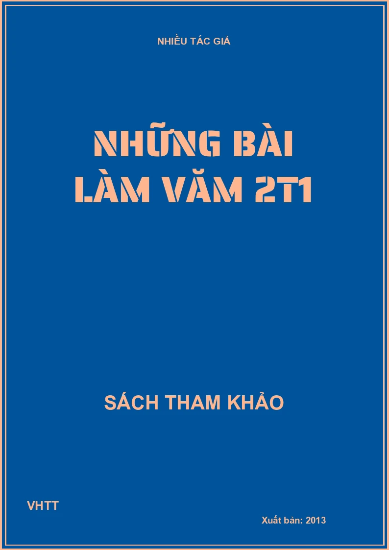 Những bài làm văm 2t1