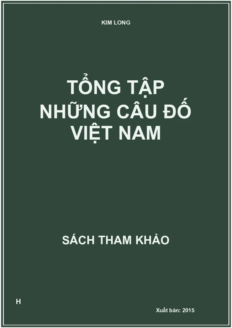 Tổng tập những câu đố Việt Nam