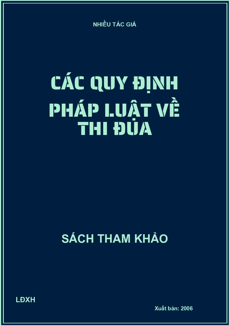 Các quy định pháp luật về thi đua