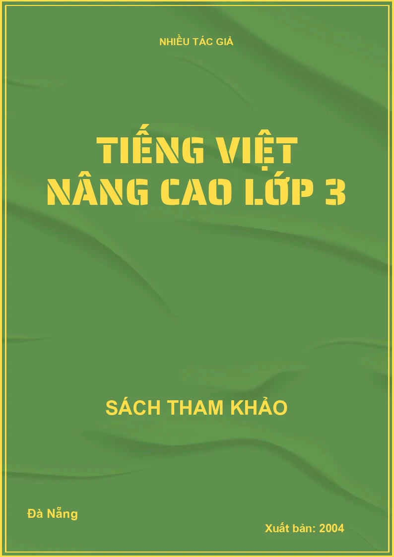 Tiếng Việt nâng cao lớp 3