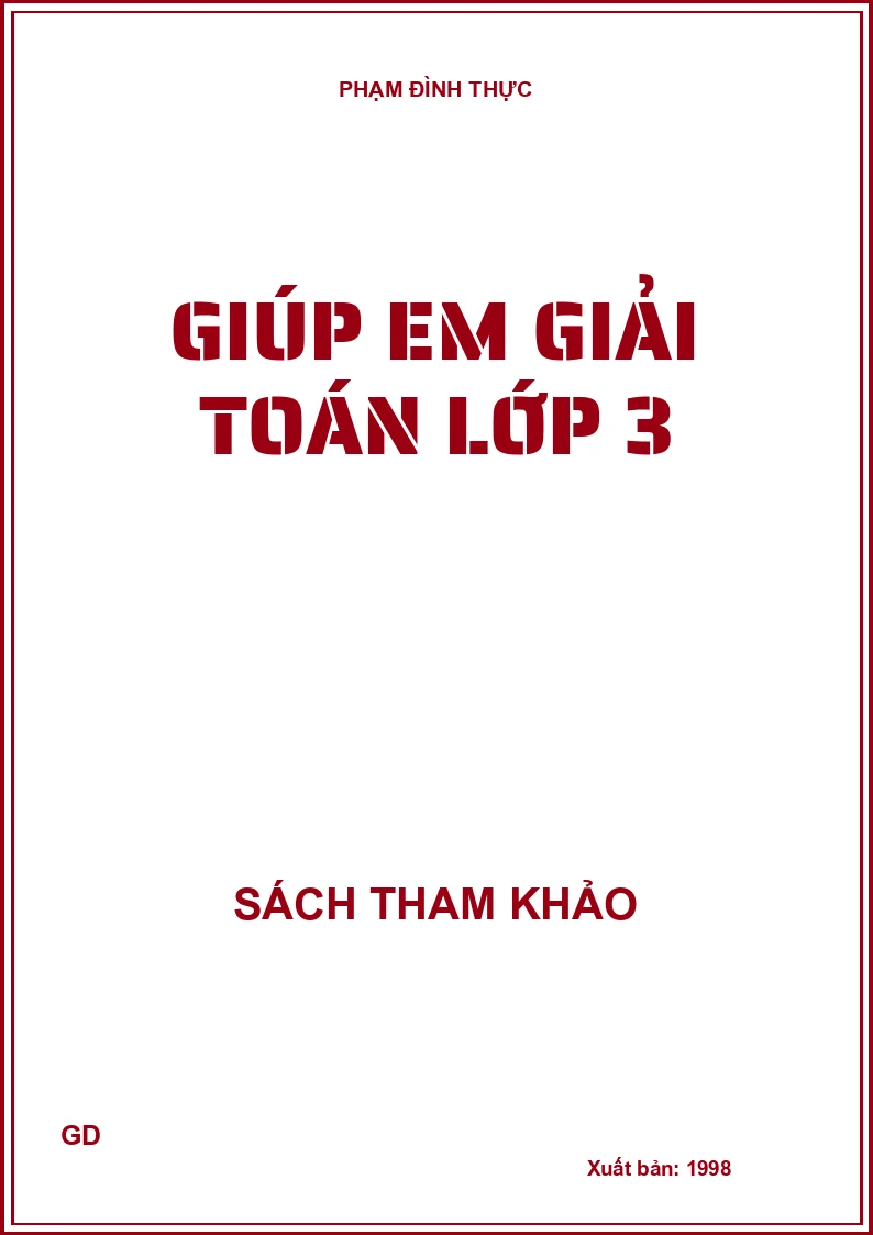Giúp em giải Toán lớp 3