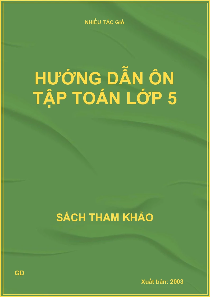 Hướng dẫn ôn tập toán lớp 5