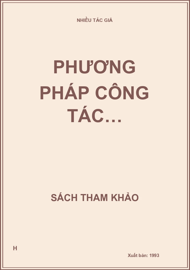 Phương pháp công tác…