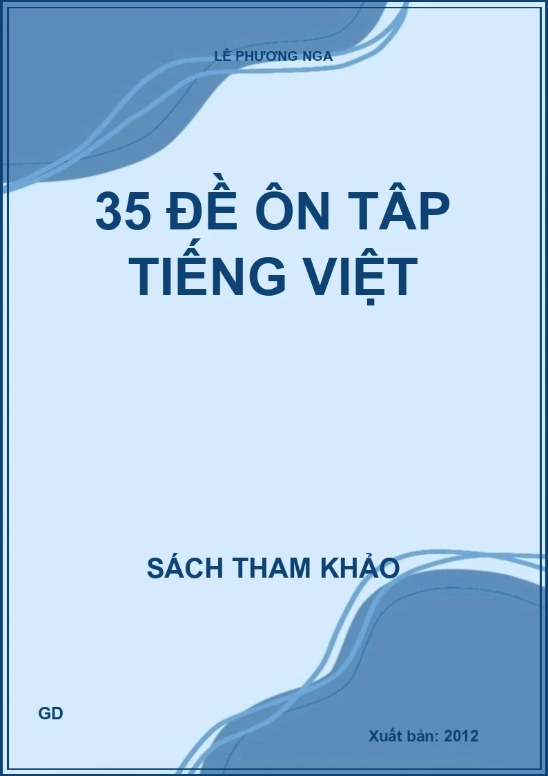 35 đề ôn tâp Tiếng Việt
