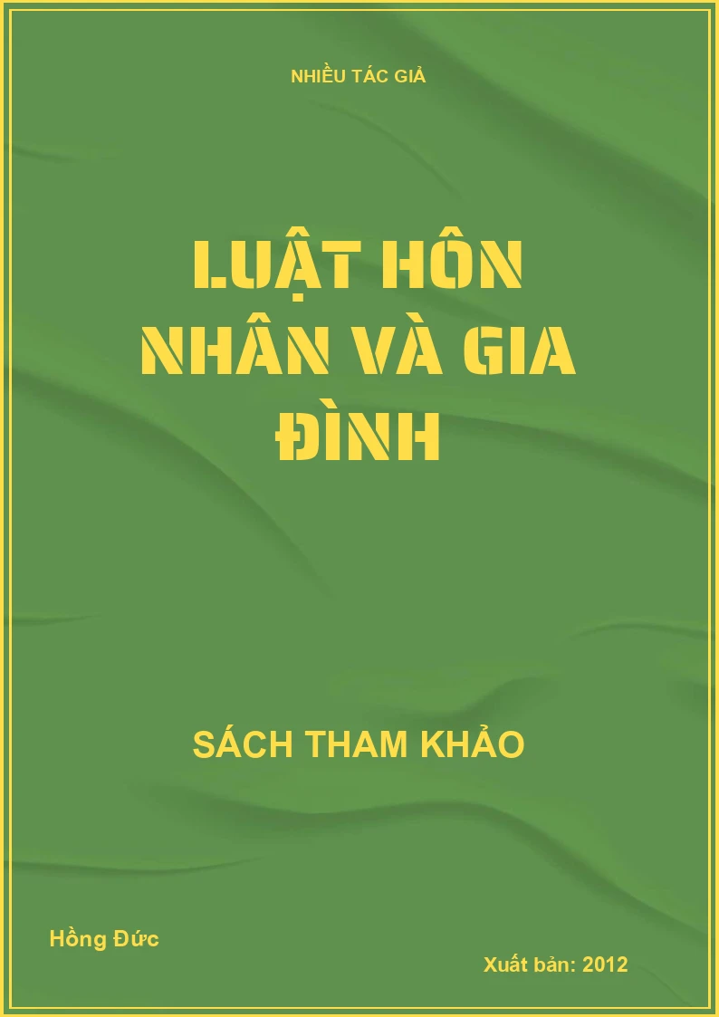 Luật hôn nhân và gia đình