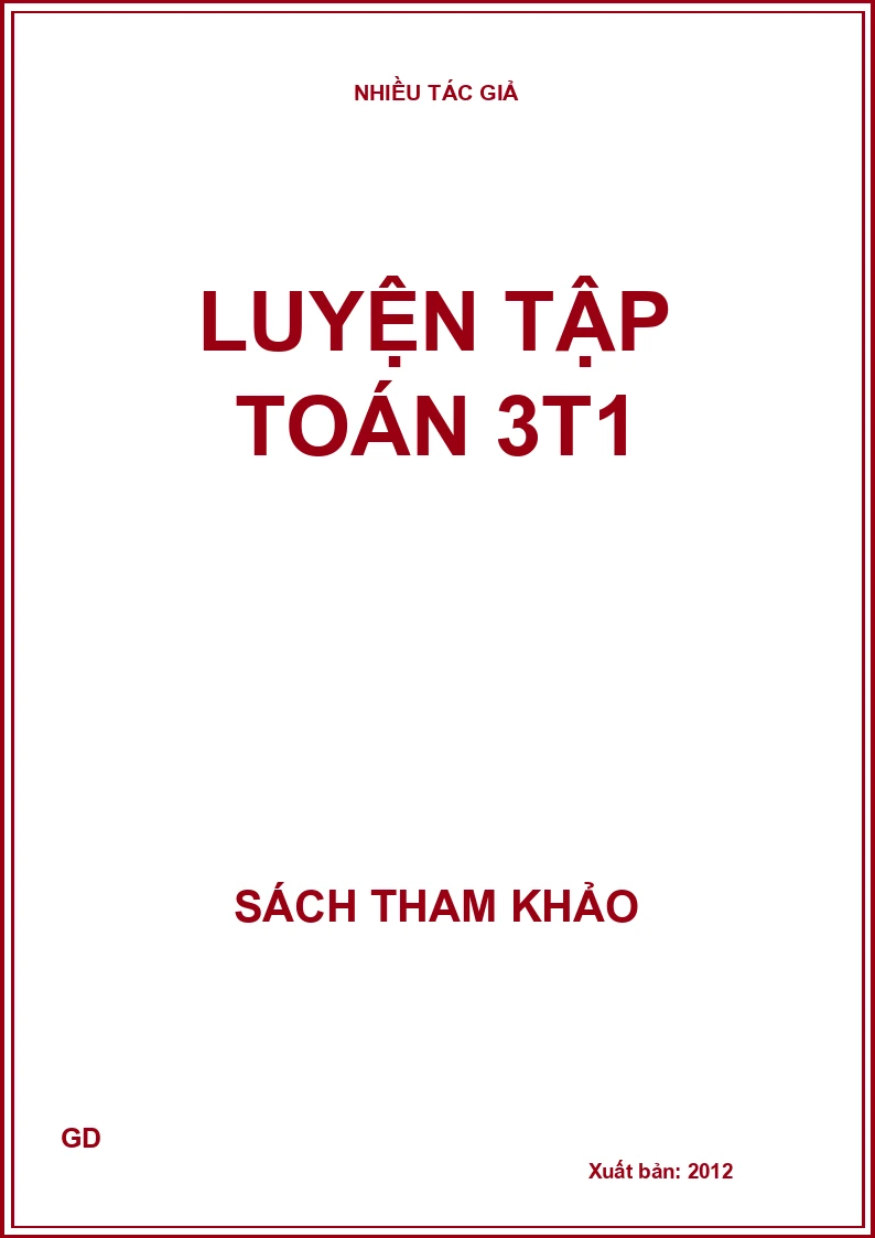 Luyện tập toán 3t1