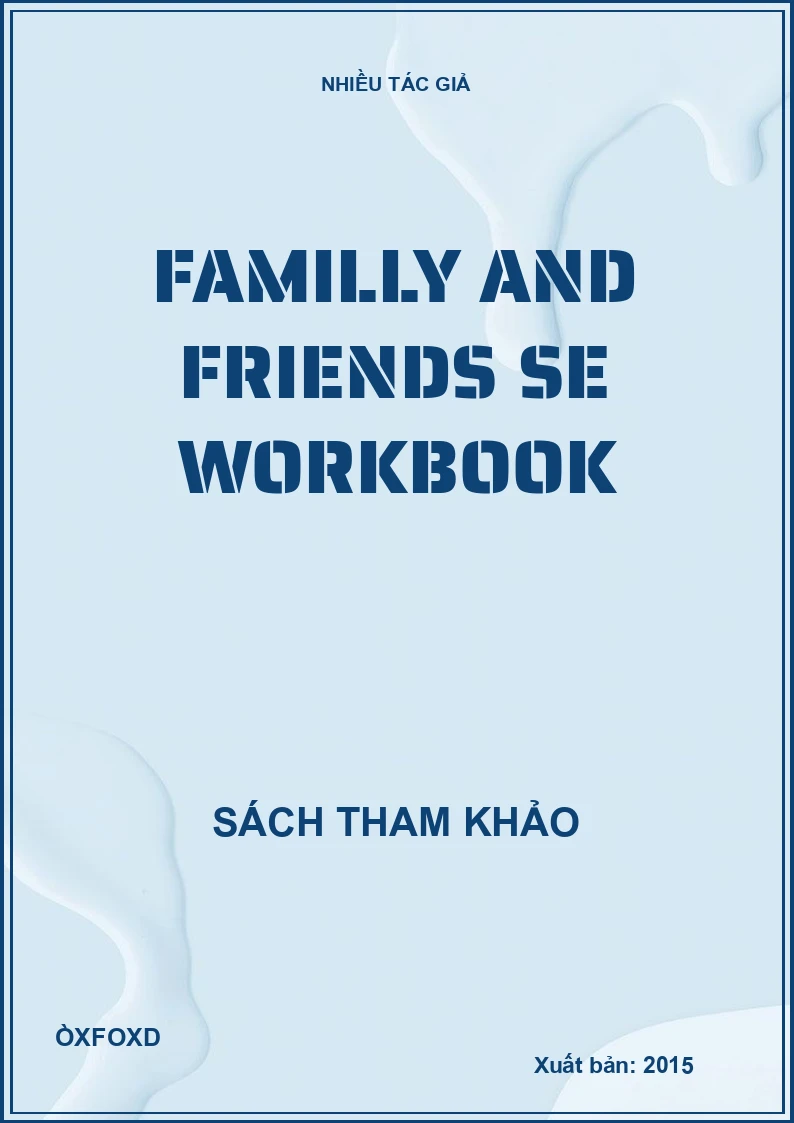 Familly and Friends SE workbook