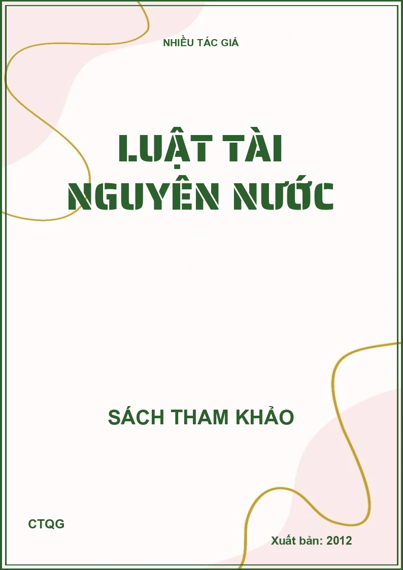 Luật tài nguyên nước