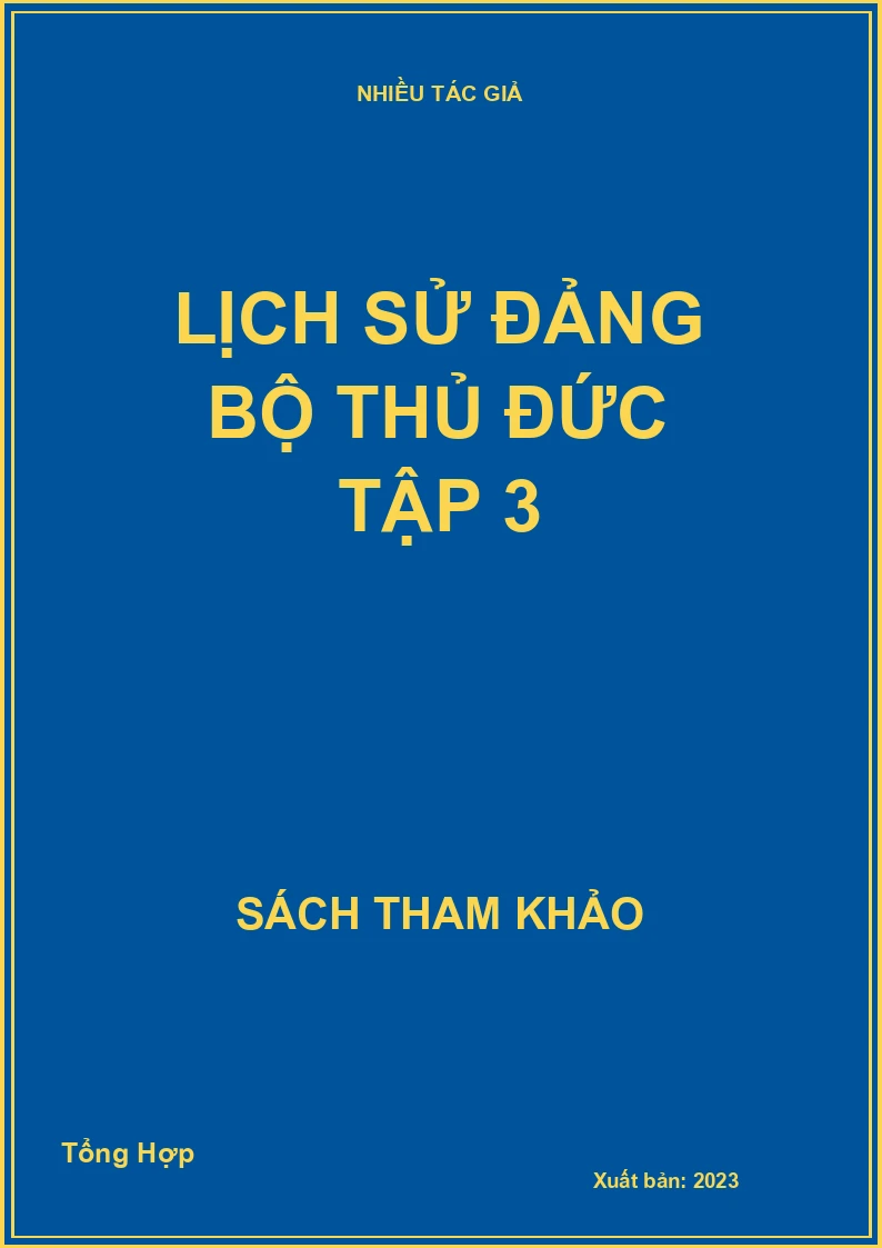 Lịch sử Đảng bộ Thủ Đức tập 3