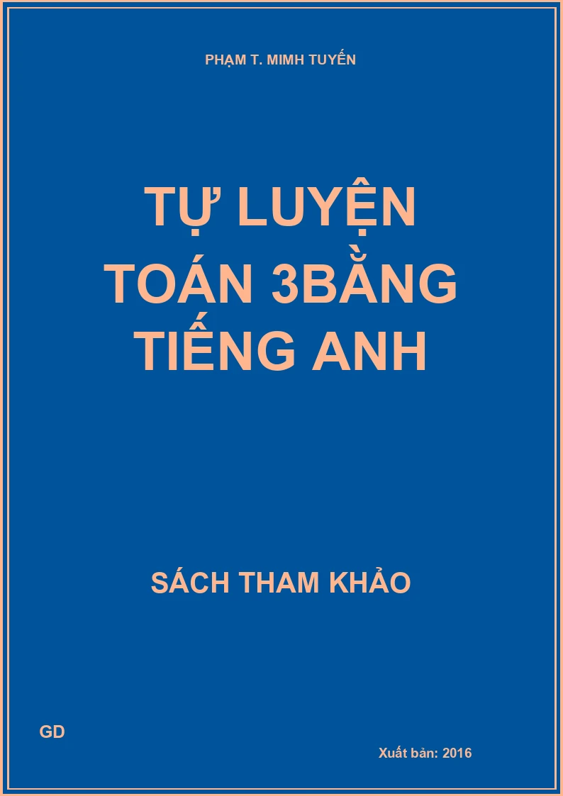 Tự luyện Toán 3bằng tiếng Anh