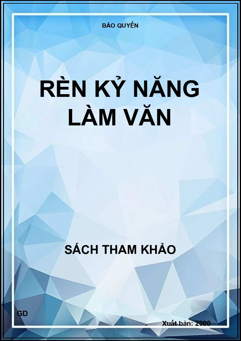 Rèn kỷ năng làm văn