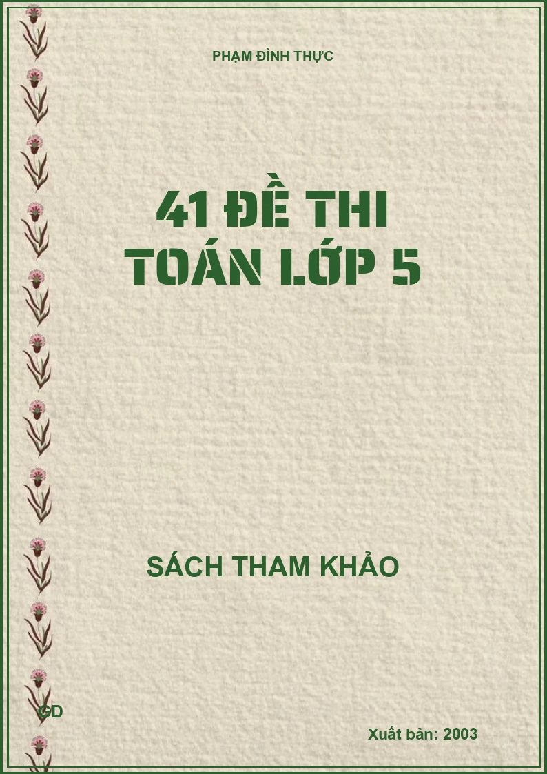 41 đề thi Toán lớp 5