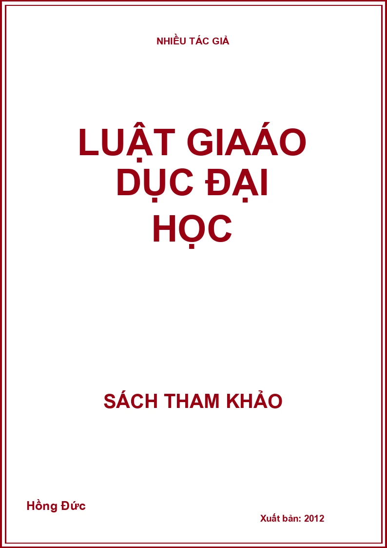 Luật giáo dục Đại học
